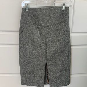 Express Wool Tweed High Waist Pencil Skirt size 0